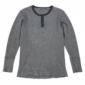 Gray Henley Long Sleeve Shirt